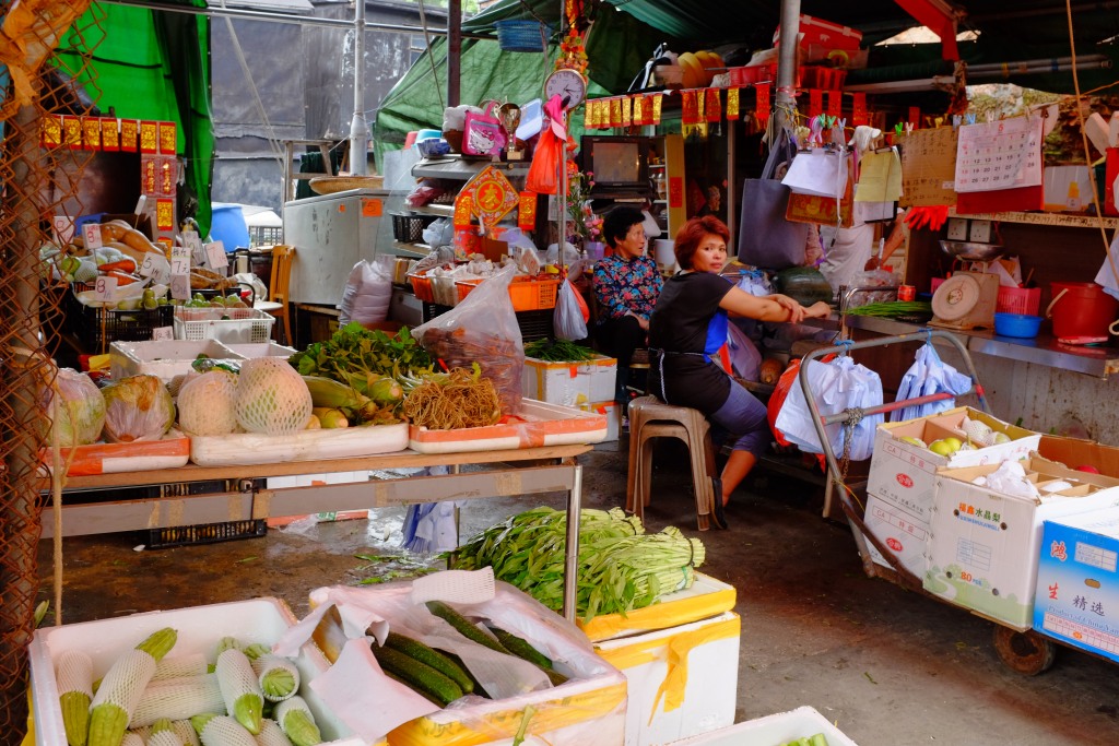 Marktstände auf Lantau.